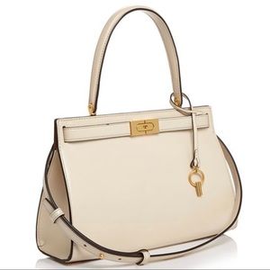 NWT Tory Burch Lee Radziwill Small Satchel Cream